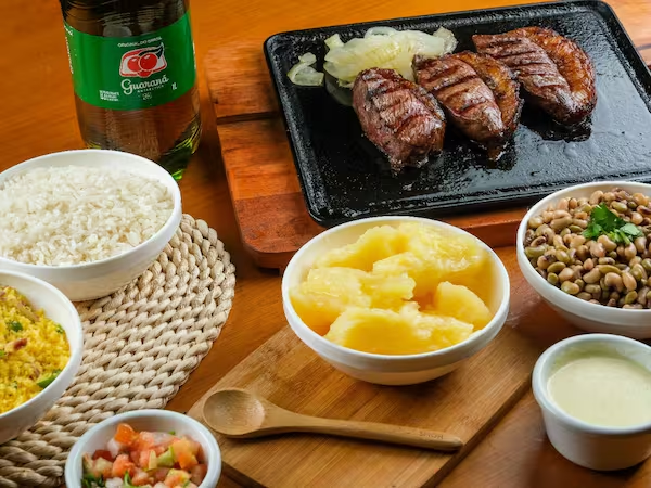 Picanha ao Queijo + Refrigerante Guaraná Antarctica 1L