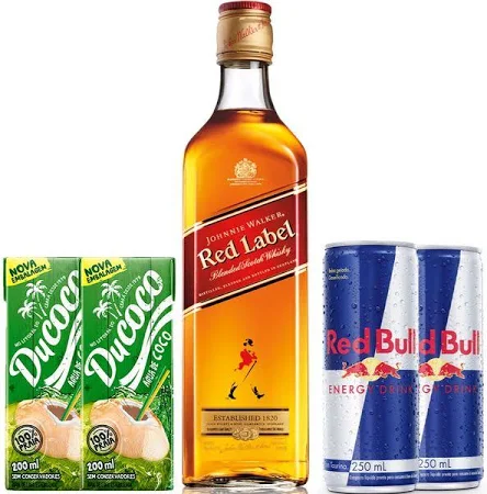 Combo Whiskey Johnnie Walker Red Label 1L